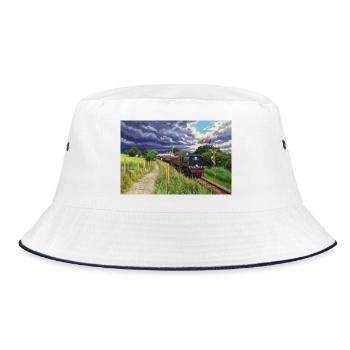 Heritage Express in Green Valley - Bucket Hat - white/navy - Front