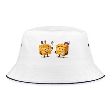 Flags Mille-Feuille vs Russian Napoleon - Bucket Hat - white/navy - Front