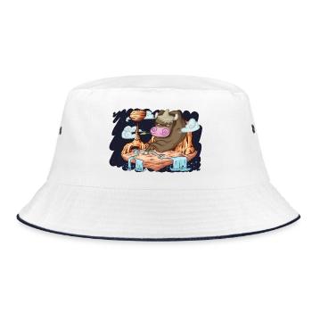 Mexiko - Bucket Hat - Weiß/Navy - Vorne