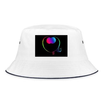 Trickster Too süßes Poster - Bucket Hat - Weiß/Navy - Vorne