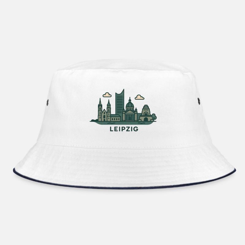 Leipzig Skyline  Bucket Hat