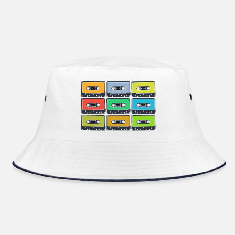Retro Kassetten in Farbe Bucket Hat