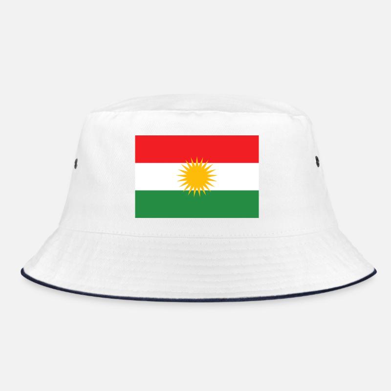 Kurdistan Flagge Sonnenstern Bucket Hat