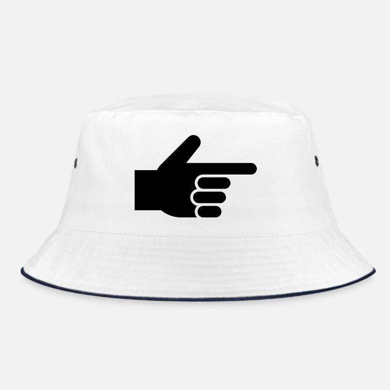 Hand, index finger, pointer Bucket Hat