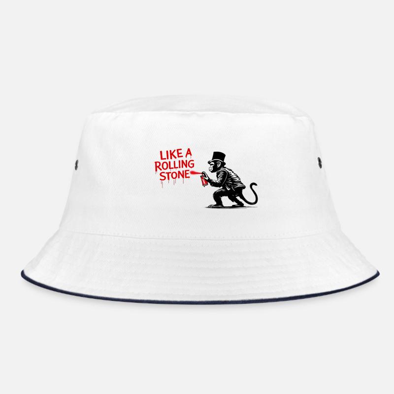 Wie ein Rolling Stone Monkey Bucket Hat