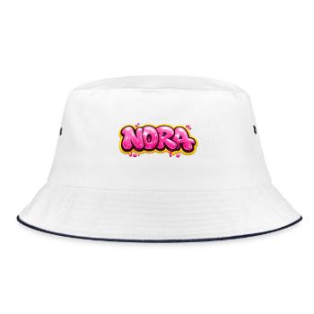 NORA GRAFFITI NAME FOR PERFECT GIFT PRINTABLE  - Bob - blanc/marine - Devant