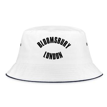 Gloomy Bloomsbury London Circle - Bucket Hat - white/navy - Front