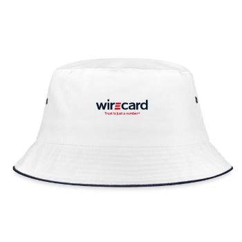 WireCard Satire Motto - Bucket Hat - white/navy - Front