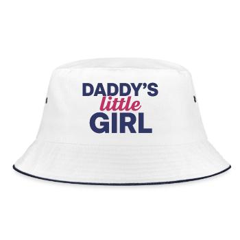 Design de la petite fille mignonne de papa - Bob - blanc/marine - Devant