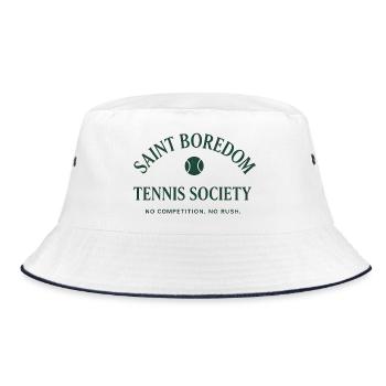 Saint Boredom - Société de tennis - Bob - blanc/marine - Devant