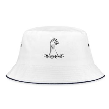 Goose - Bucket Hat - white/navy - Front