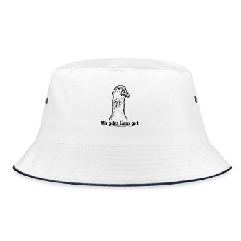 Goose - Bucket Hat - white/navy - Front