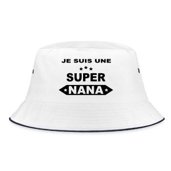 Je suis une super nana - Bob - blanc/marine - Devant