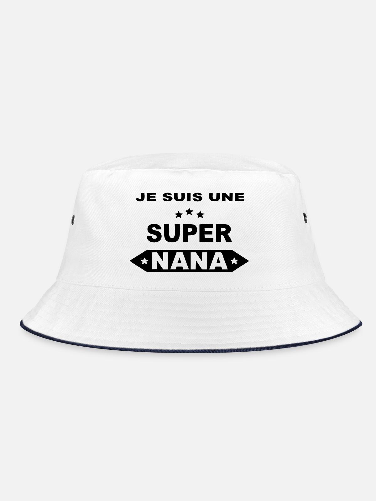 Je suis une super nana - Bob - blanc/marine - Devant