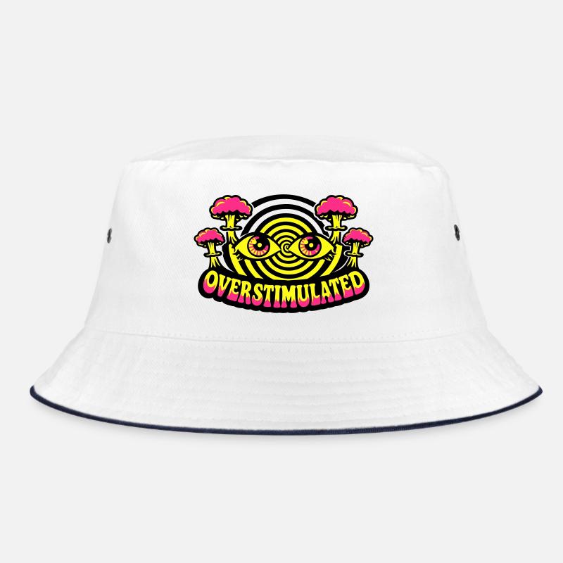 Overstimulated Psychedelic Eyes Bucket Hat
