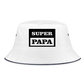 SUPER PAPA - Bob - blanc/marine - Devant