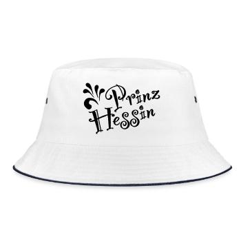PrinzHessin der Klassiker von Bembeltown Design - Bucket Hat - Weiß/Navy - Vorne