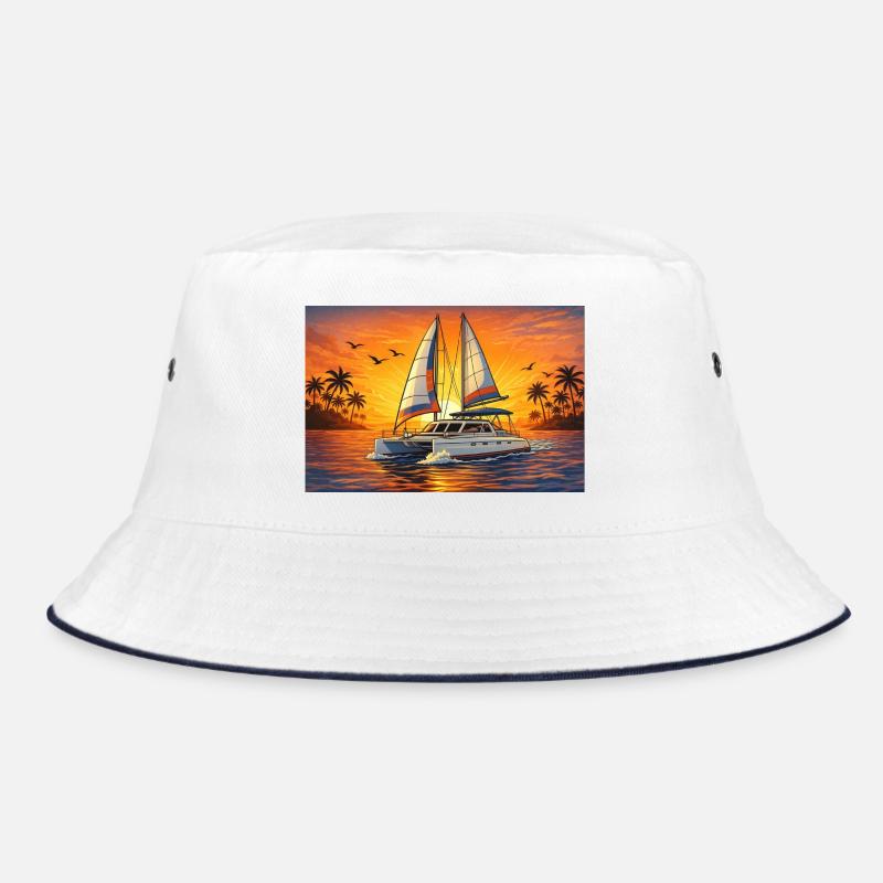 Katamaran Catamaran Sunset Fun Bucket Hat