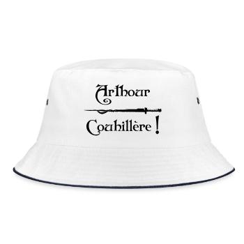 Arthour Couhillère! - Bucket Hat - white/navy - Front