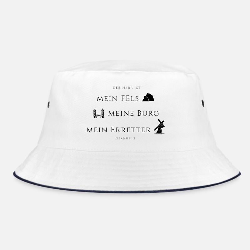 2 Samuel,22 Rock, Castle, Savior Bucket Hat