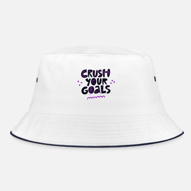 Crush Your Goals: Violet Pulse Bucket Hat