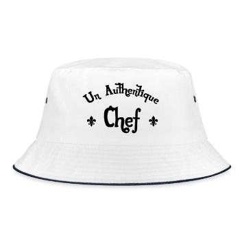 Authentique Chef - Bob - blanc/marine - Devant