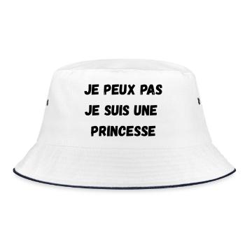 Je peux pas, Je suis une PRINCESSE - Bob - blanc/marine - Devant