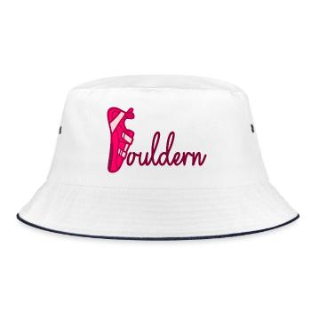 Bouldern Klettern Schuhe - Bucket Hat - Weiß/Navy - Vorne
