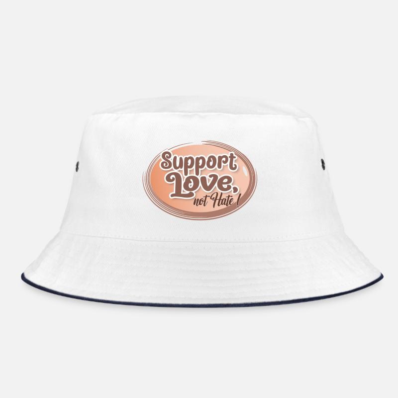 Support Love, Not Hate Bucket Hat