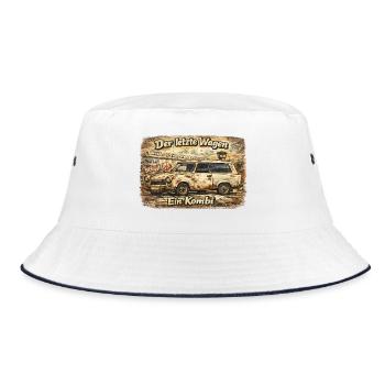 The Last Car Rusty Station Wagon - Bucket Hat - white/navy - Front