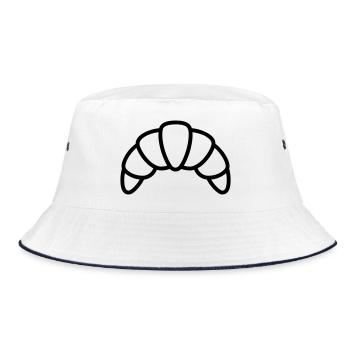 crescent - Bucket Hat - white/navy - Front