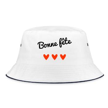 HAPPY BIRTHDAY. MAMMA. DAD. MOTHER'S DAY - Bucket Hat - white/navy - Front