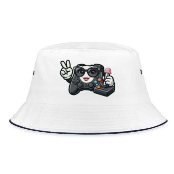 Manette de jeu Kawaii WWII - Bob - blanc/marine - Devant