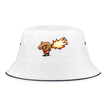 Mariachi Firestorm - Bucket Hat - white/navy - Front