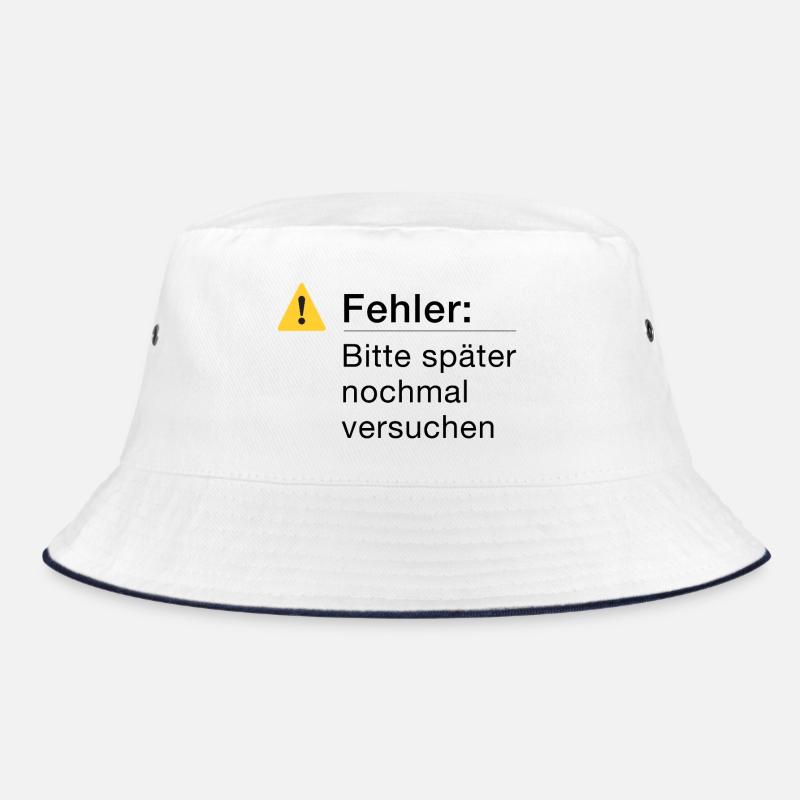 Fehler: Bitte noch einmal versuchen, Informatik Bucket Hat