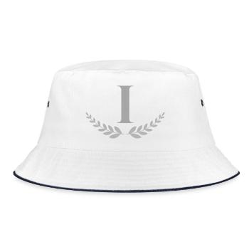 I - Bucket Hat - Weiß/Navy - Vorne