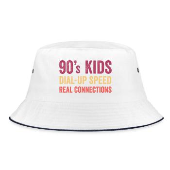 Kids des années 90 - Vitesse de commutation téléphonique. Connexions réelles - Bob - blanc/marine - Devant