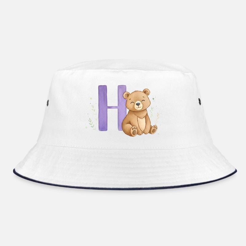 Kuschelbär am Buchstaben H Bucket Hat