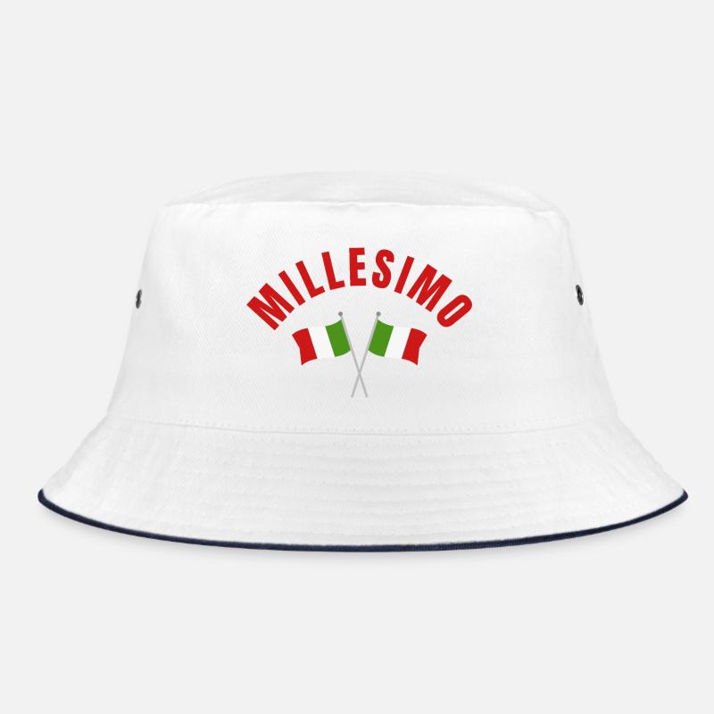 Millesimo Italian Flags Emblem Bucket Hat