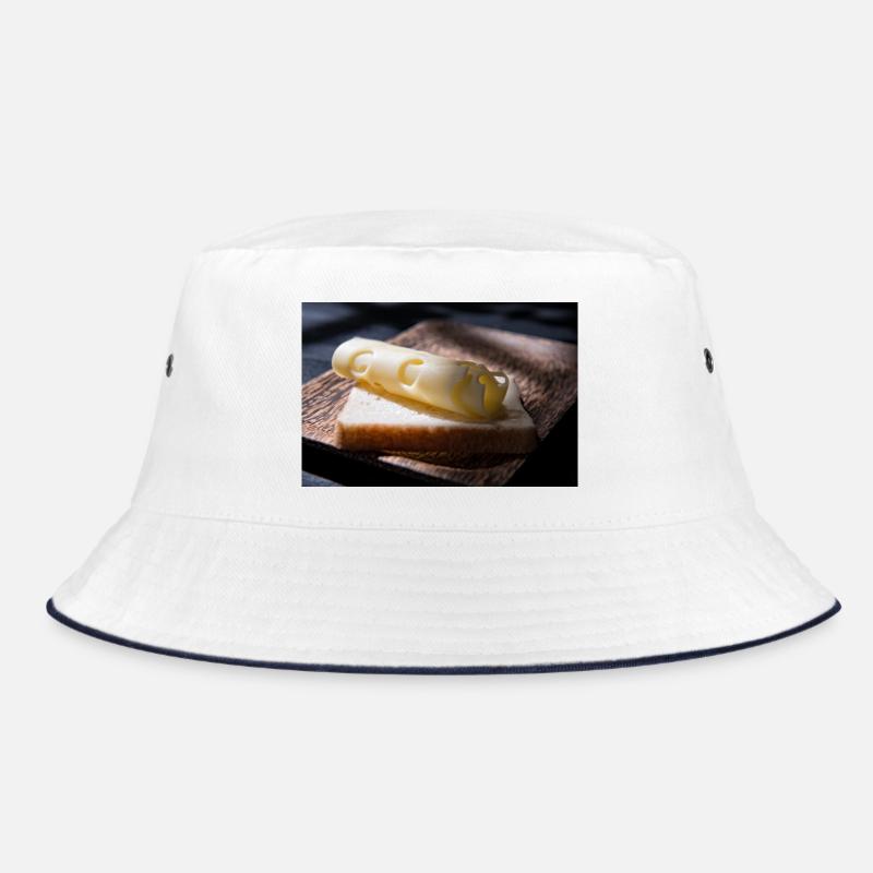 Boucle de fromage sur toast - Bob - blanc/marine
