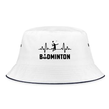 Badminton - Bucket Hat - Weiß/Navy - Vorne
