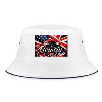 United Till Eternity Flags - Bucket Hat - white/navy - Front