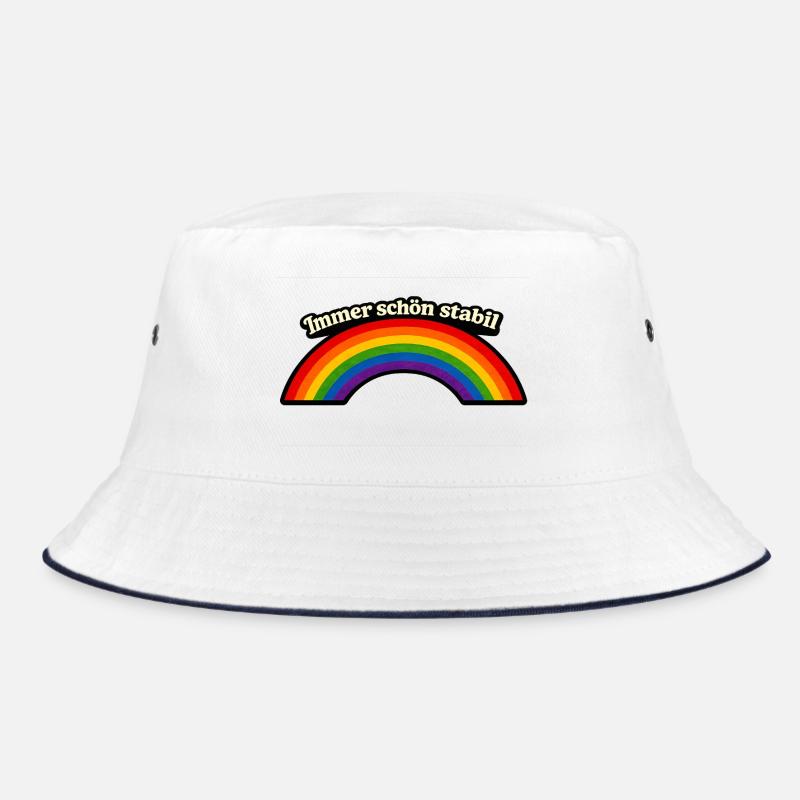 Always nice and stable x Rainbow Bucket Hat