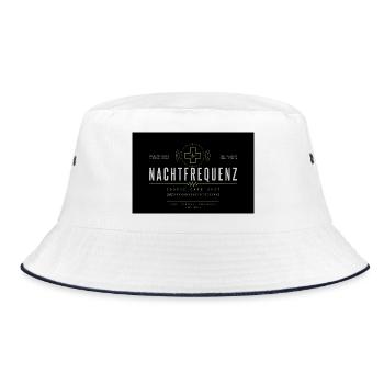 Night frequency Cosmic Care - Bucket Hat - white/navy - Front