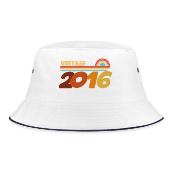 10 Years 2016 Rock Style T-Shirt - Bucket Hat - white/navy - Front