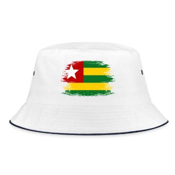 Togo_Flagge_used - Bob - blanc/marine - Devant