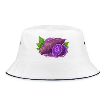 Design alimentaire Ube Yam - Bob - blanc/marine - Devant