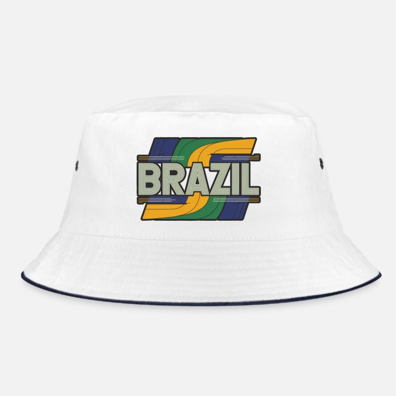 Brésil - Bob - blanc/marine