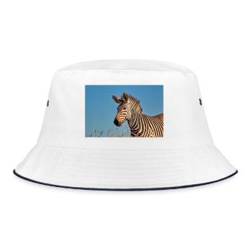 Mountain Zebra - Bucket Hat - white/navy - Front