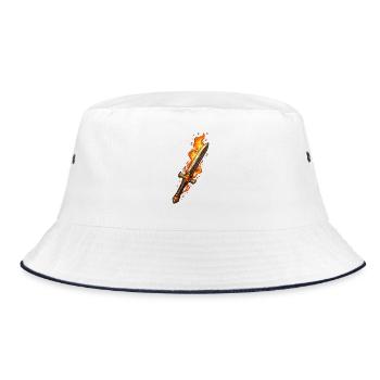 Fireblade Flaming Sword - Bucket Hat - white/navy - Front